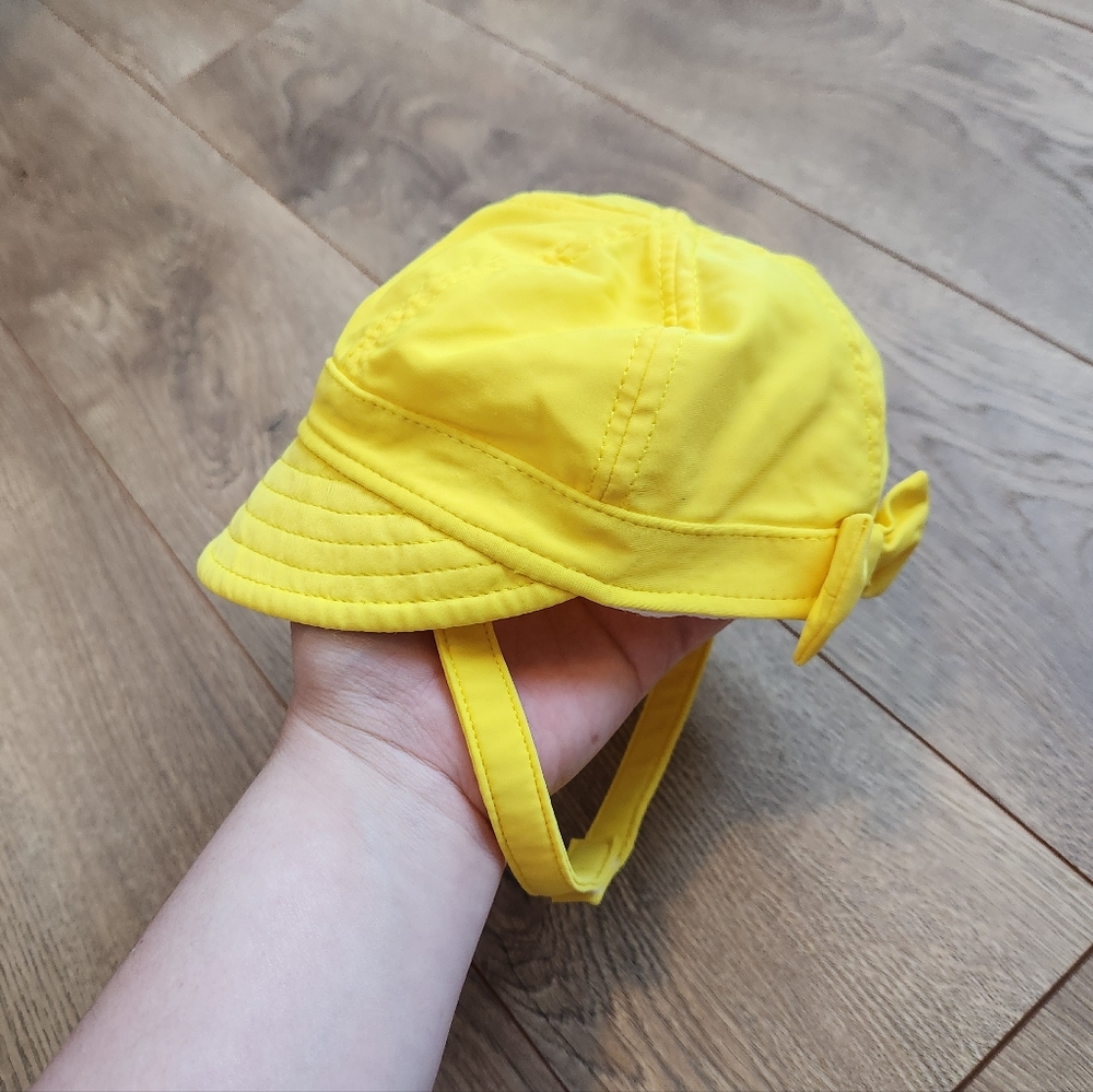 Koala Kids Yellow Baby Cap with Bow